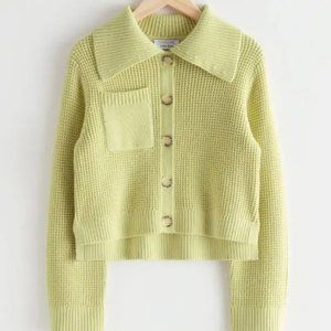 ✨Excellent Condition✨ &Other Stories Boxy Waffle Stitch Cardigan